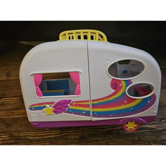 Shopkins Happy Places Rainbow Beach Camper Vehicle Moose Toys- used as shown EUC - Picture 1 of 6